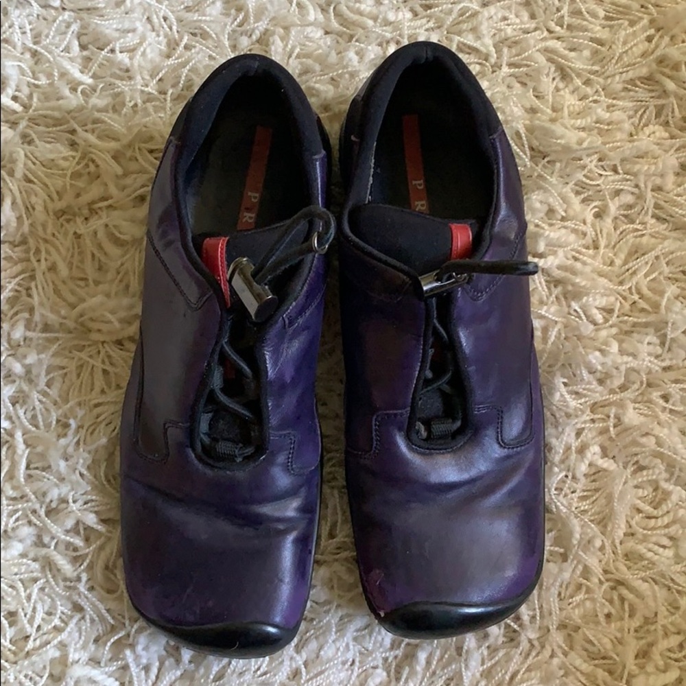 Prada Purple Loafers